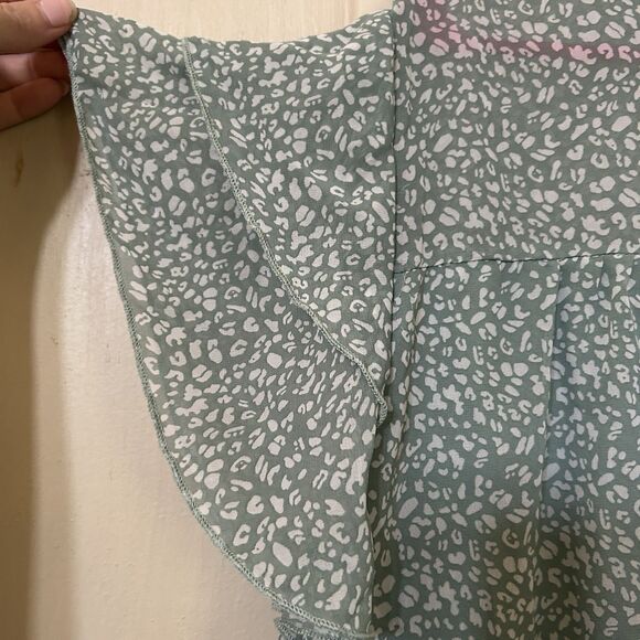 PrettyGarden XL Floral Pastel Tiered Ruffle Sleeve Feminine Romantic Soft Girl - Picture 6 of 12